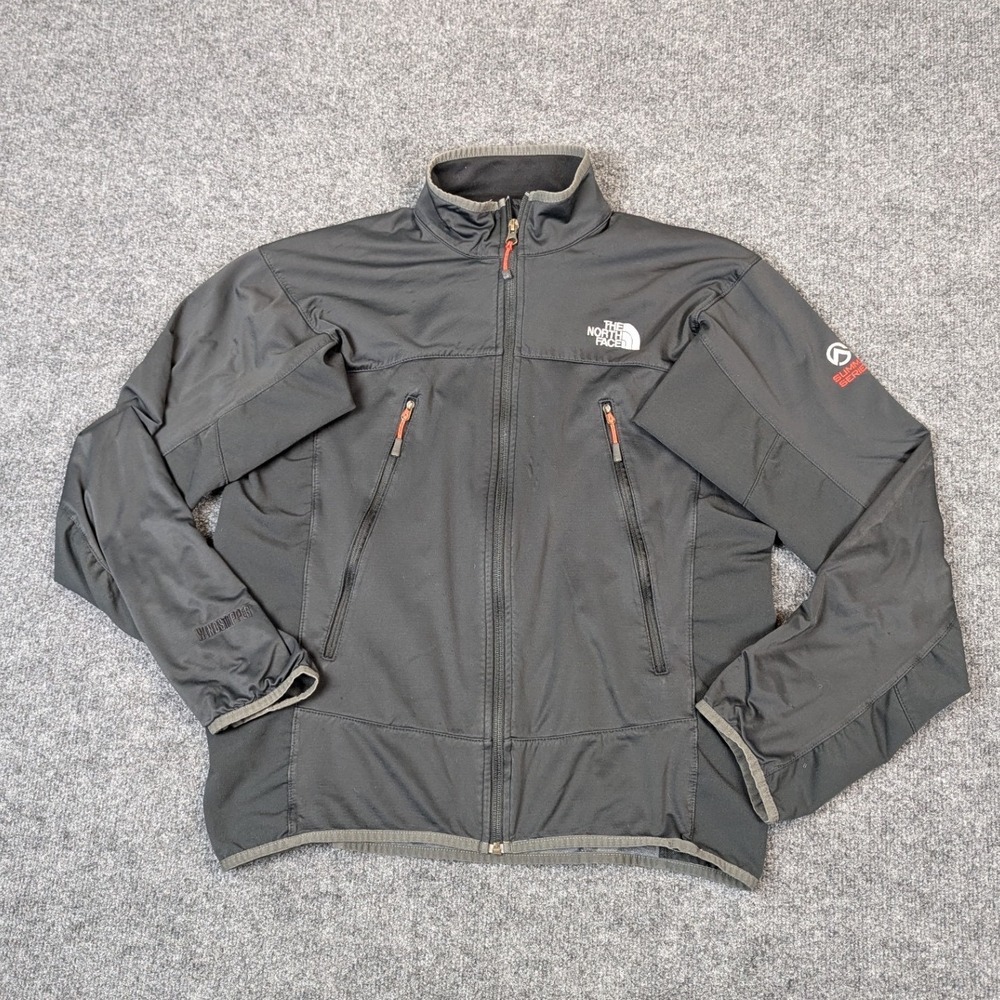 The North Face Summit Series Windstopper Jacket Mens Medium Black Softshell Zip